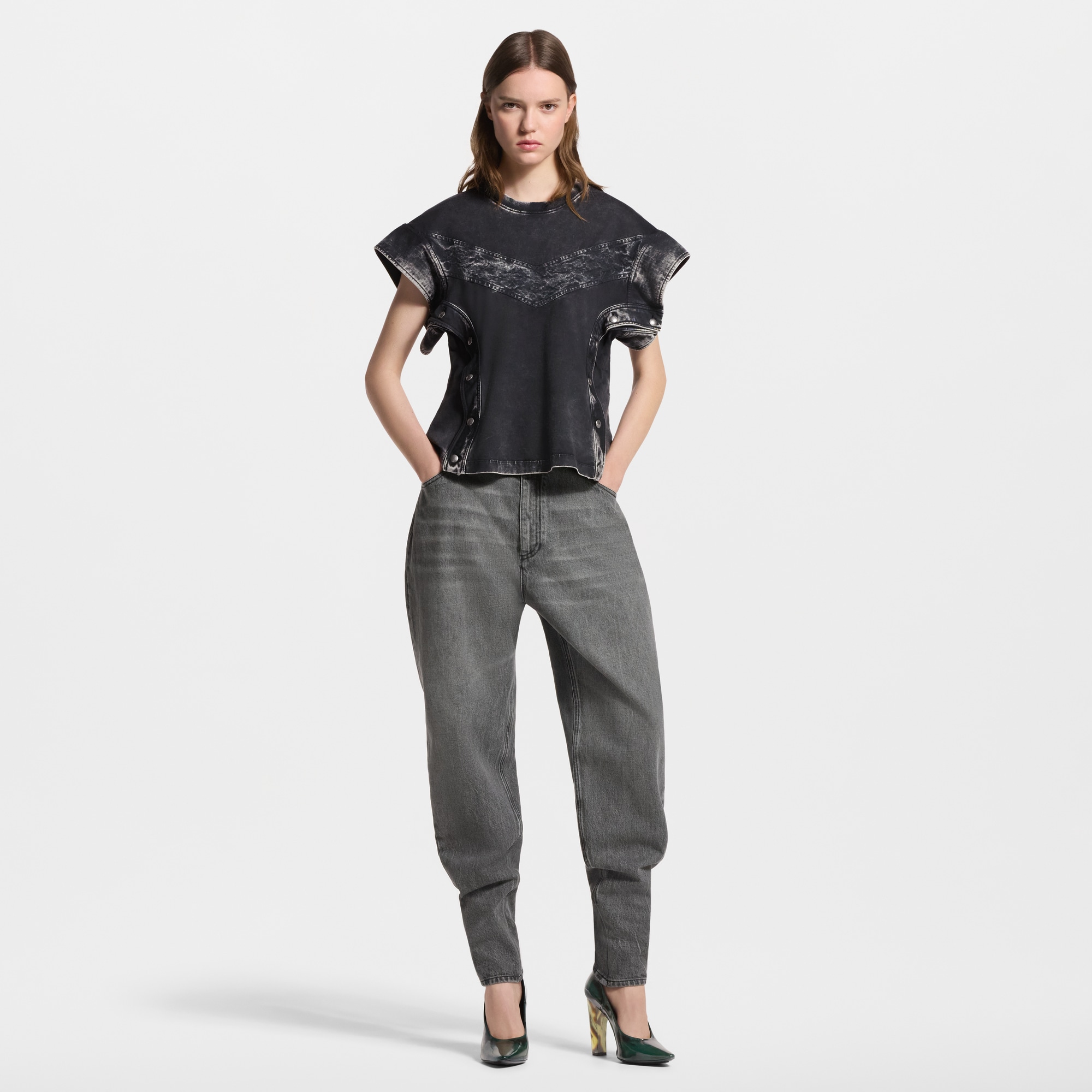 デニム パッチワーク Tシャツ ｜ルイ・ヴィトン 公式サイト - 1AKXKL